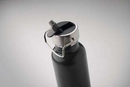 Doppelwandige Vakuum-Isolierflasche aus recyceltem Edelstahl (90% recycelter Edelstahl und 10% Edelstahl) mit