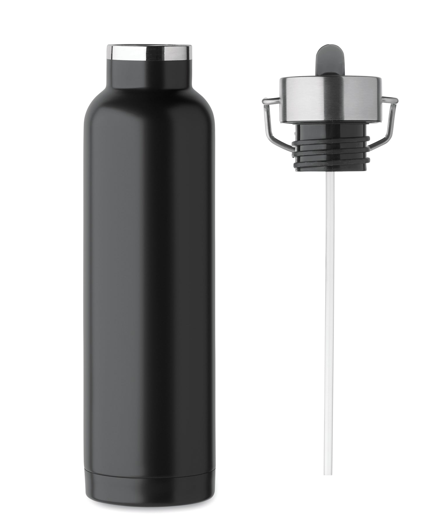 Doppelwandige Vakuum-Isolierflasche aus recyceltem Edelstahl (90% recycelter Edelstahl und 10% Edelstahl) mit
