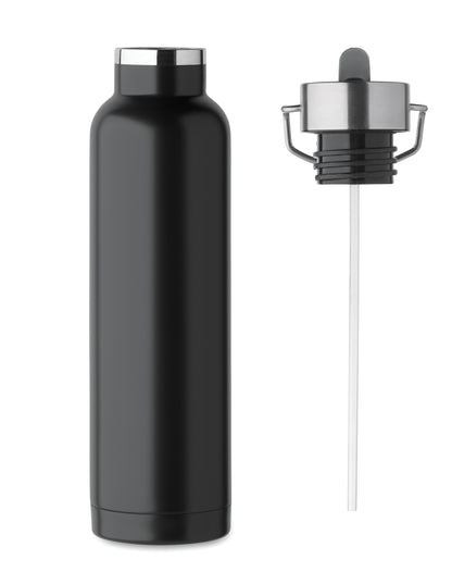 Doppelwandige Vakuum-Isolierflasche aus recyceltem Edelstahl (90% recycelter Edelstahl und 10% Edelstahl) mit