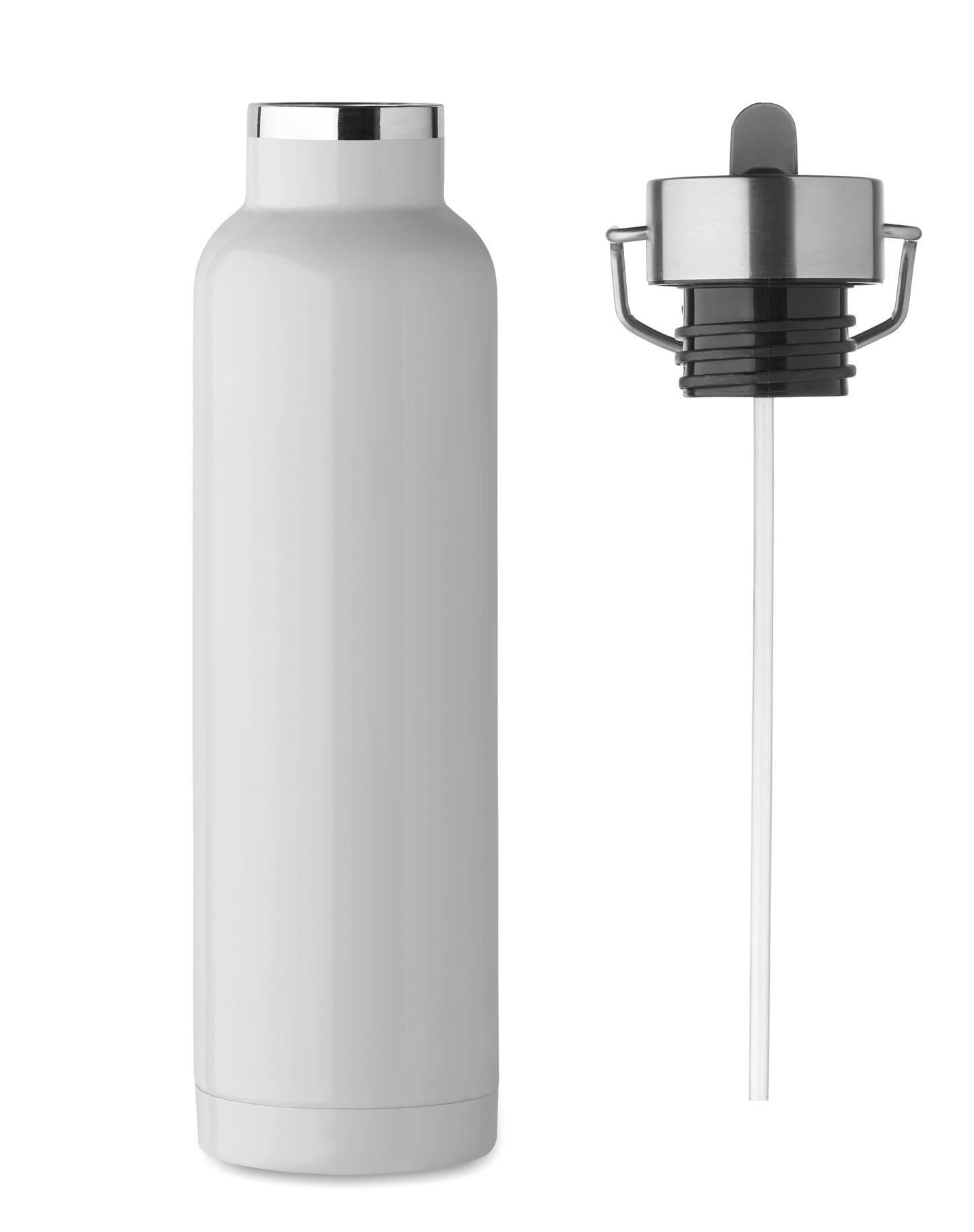 Doppelwandige Vakuum-Isolierflasche aus recyceltem Edelstahl (90% recycelter Edelstahl und 10% Edelstahl) mit