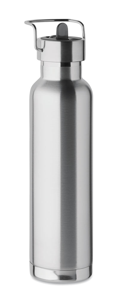 Doppelwandige Vakuum-Isolierflasche aus recyceltem Edelstahl (90% recycelter Edelstahl und 10% Edelstahl) mit