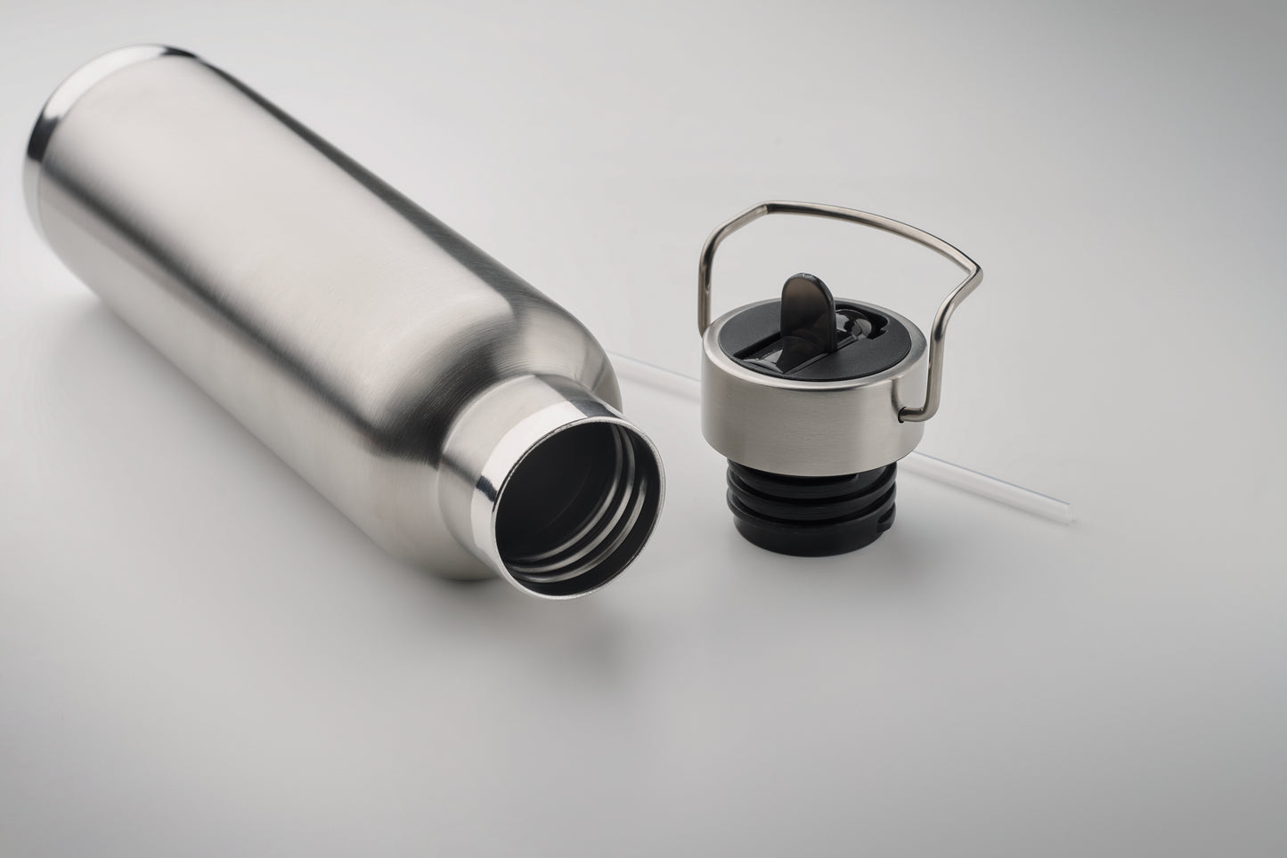 Doppelwandige Vakuum-Isolierflasche aus recyceltem Edelstahl (90% recycelter Edelstahl und 10% Edelstahl) mit