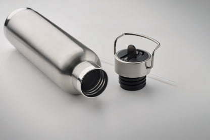 Doppelwandige Vakuum-Isolierflasche aus recyceltem Edelstahl (90% recycelter Edelstahl und 10% Edelstahl) mit