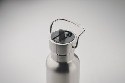 Doppelwandige Vakuum-Isolierflasche aus recyceltem Edelstahl (90% recycelter Edelstahl und 10% Edelstahl) mit