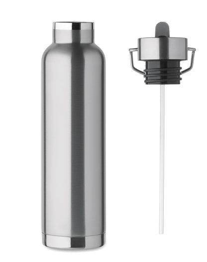 Doppelwandige Vakuum-Isolierflasche aus recyceltem Edelstahl (90% recycelter Edelstahl und 10% Edelstahl) mit