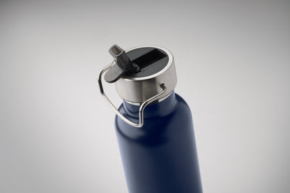 Doppelwandige Vakuum-Isolierflasche aus recyceltem Edelstahl (90% recycelter Edelstahl und 10% Edelstahl) mit