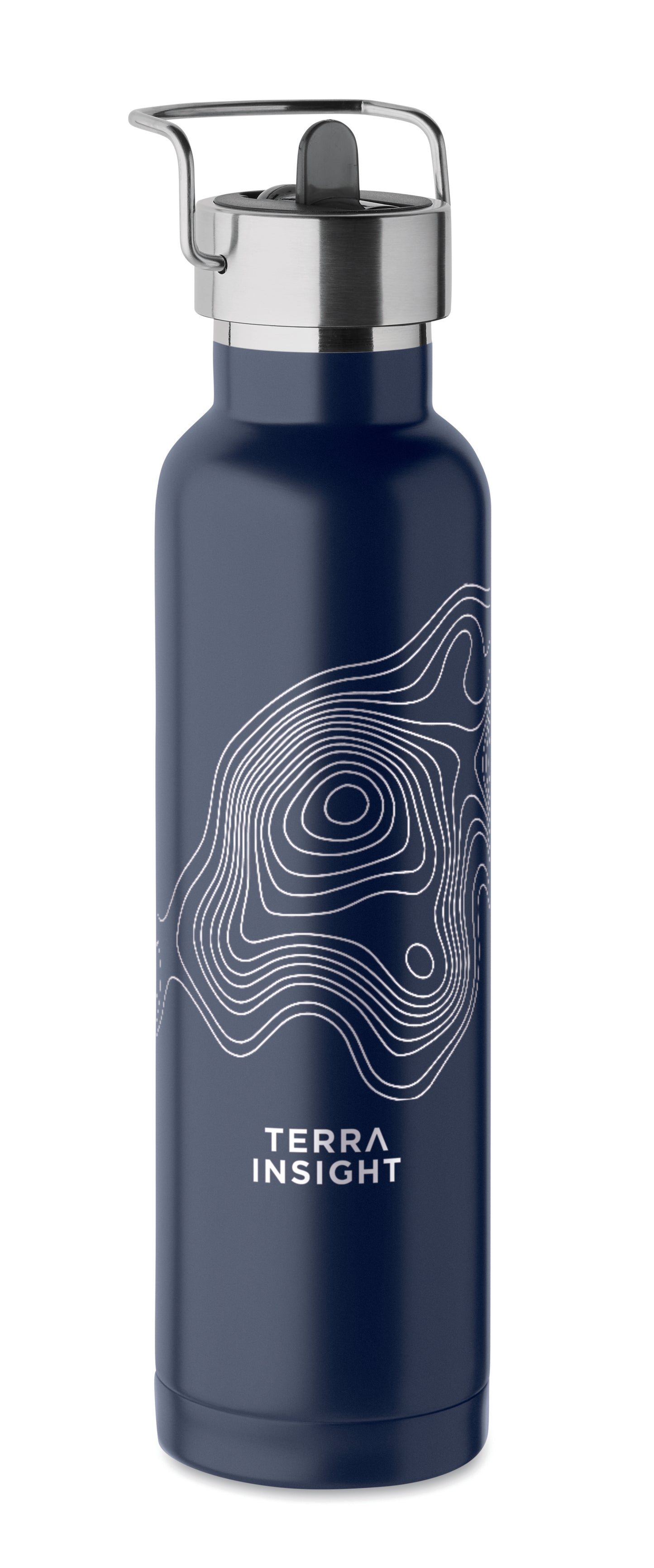 Doppelwandige Vakuum-Isolierflasche aus recyceltem Edelstahl (90% recycelter Edelstahl und 10% Edelstahl) mit