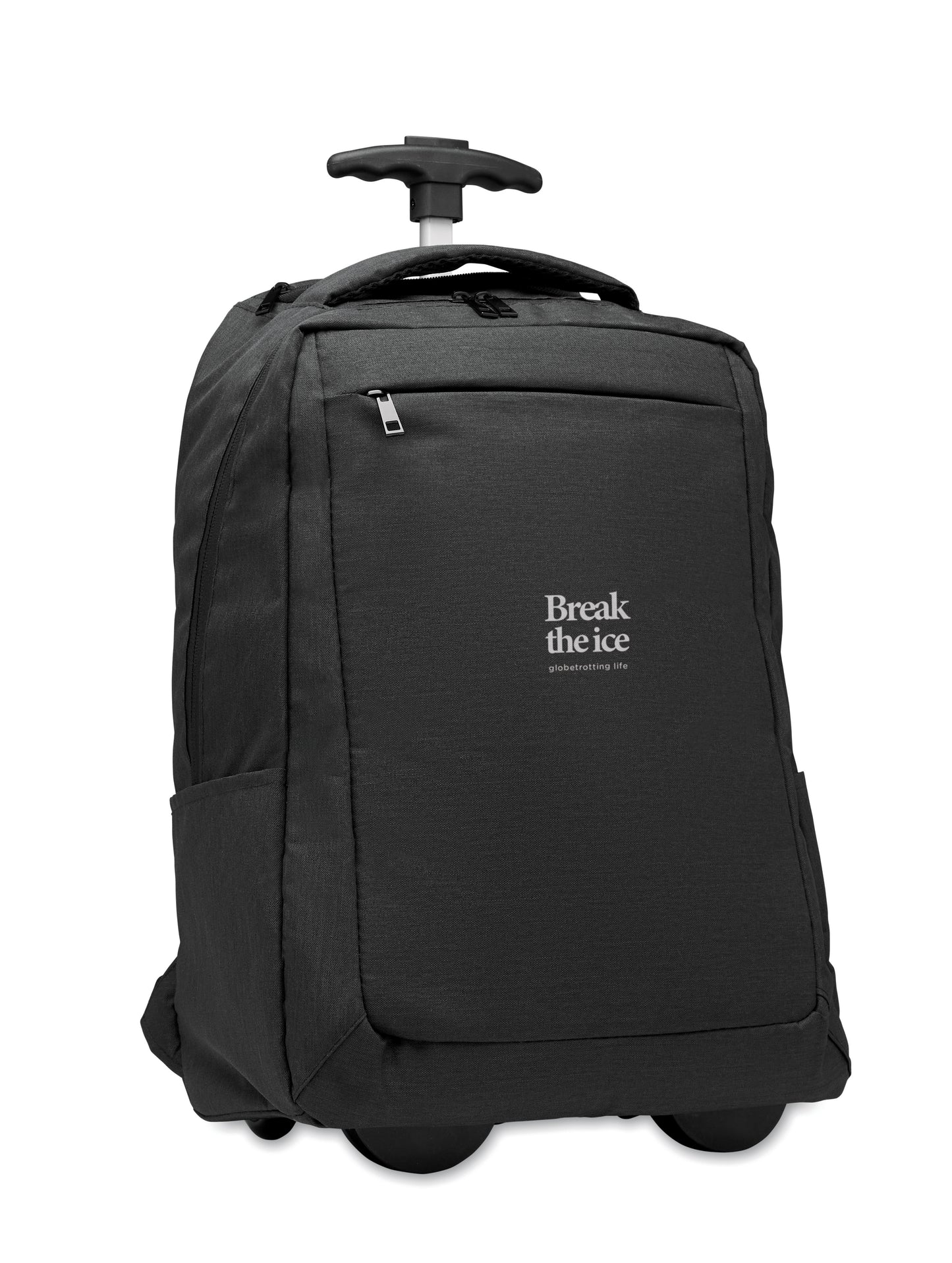 15'''' Laptop-Rucksack aus 600D RPET-Polyester. Internes 15'''' Laptopfach Reißverschlusstasche vorne zwei seitliche