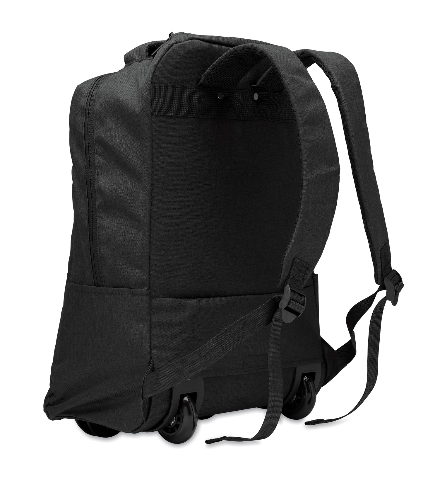 15'''' Laptop-Rucksack aus 600D RPET-Polyester. Internes 15'''' Laptopfach Reißverschlusstasche vorne zwei seitliche