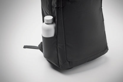 15'''' Laptop-Rucksack aus 600D RPET-Polyester. Internes 15'''' Laptopfach Reißverschlusstasche vorne zwei seitliche