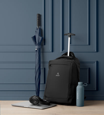 15'''' Laptop-Rucksack aus 600D RPET-Polyester. Internes 15'''' Laptopfach Reißverschlusstasche vorne zwei seitliche