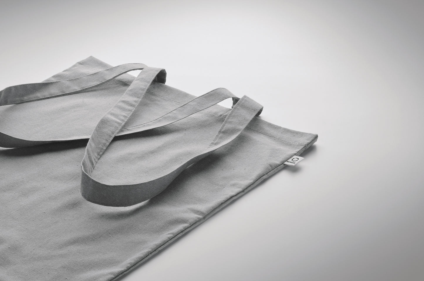 Einkaufstasche aus recycelter Post-Consumer-Baumwolle (70 % recycelte Baumwolle und 30 % RPET)