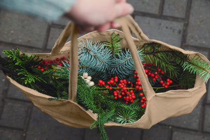 Einkaufstasche aus recycelter Post-Consumer-Baumwolle (70 % recycelte Baumwolle und 30 % RPET)