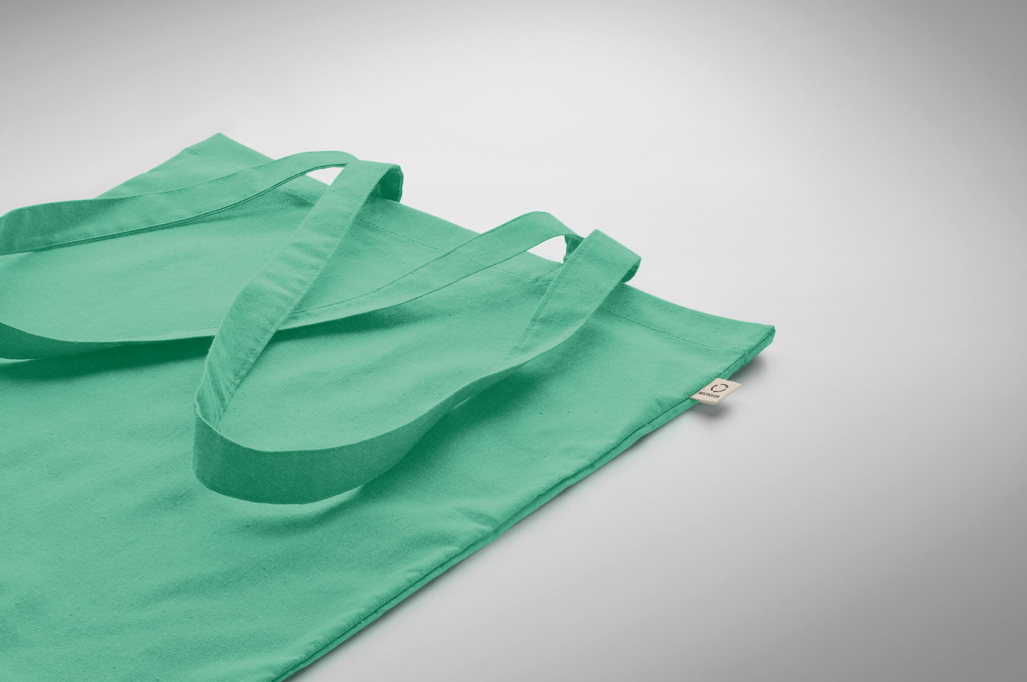 Einkaufstasche aus recycelter Post-Consumer-Baumwolle (70 % recycelte Baumwolle und 30 % RPET)