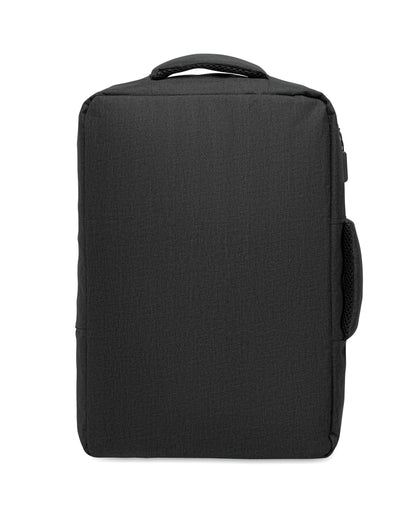Schlanker 15'''' Laptop-Rucksack aus 300D RPET mit 210D RPET-Futter. Laptopfach 2 Innentaschen