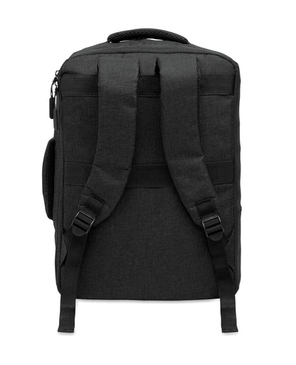 Schlanker 15'''' Laptop-Rucksack aus 300D RPET mit 210D RPET-Futter. Laptopfach 2 Innentaschen