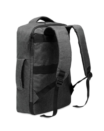 Schlanker 15'''' Laptop-Rucksack aus 300D RPET mit 210D RPET-Futter. Laptopfach 2 Innentaschen