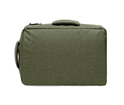 Schlanker 15'''' Laptop-Rucksack aus 300D RPET mit 210D RPET-Futter. Laptopfach 2 Innentaschen