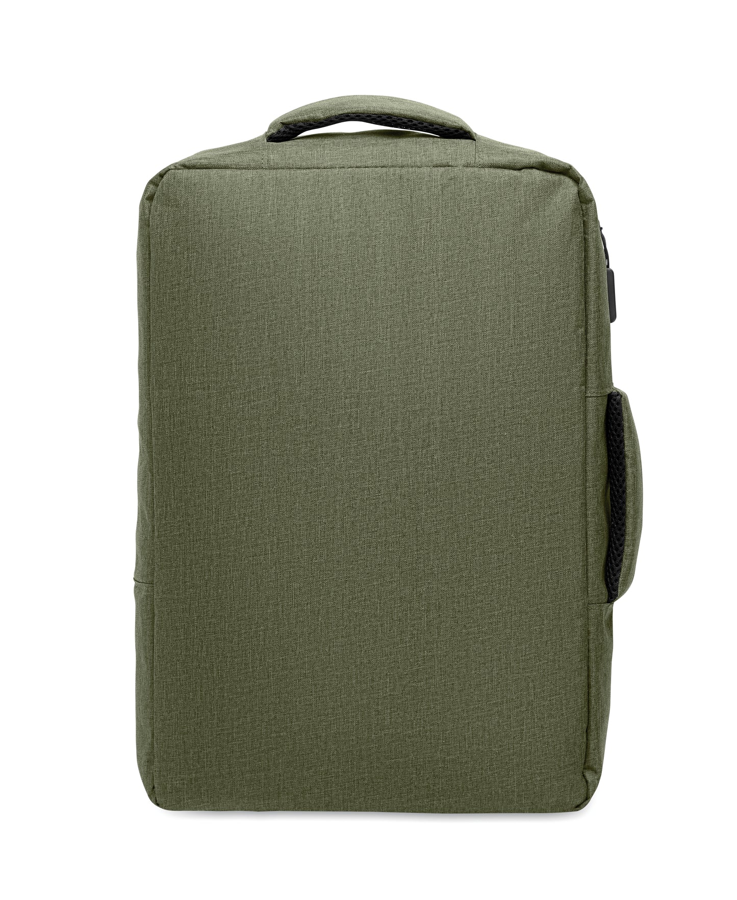 Schlanker 15'''' Laptop-Rucksack aus 300D RPET mit 210D RPET-Futter. Laptopfach 2 Innentaschen