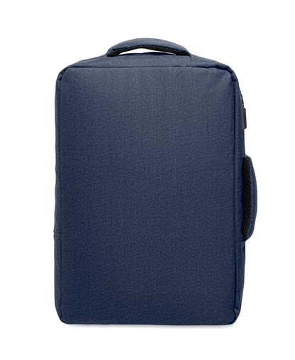 Schlanker 15'''' Laptop-Rucksack aus 300D RPET mit 210D RPET-Futter. Laptopfach 2 Innentaschen