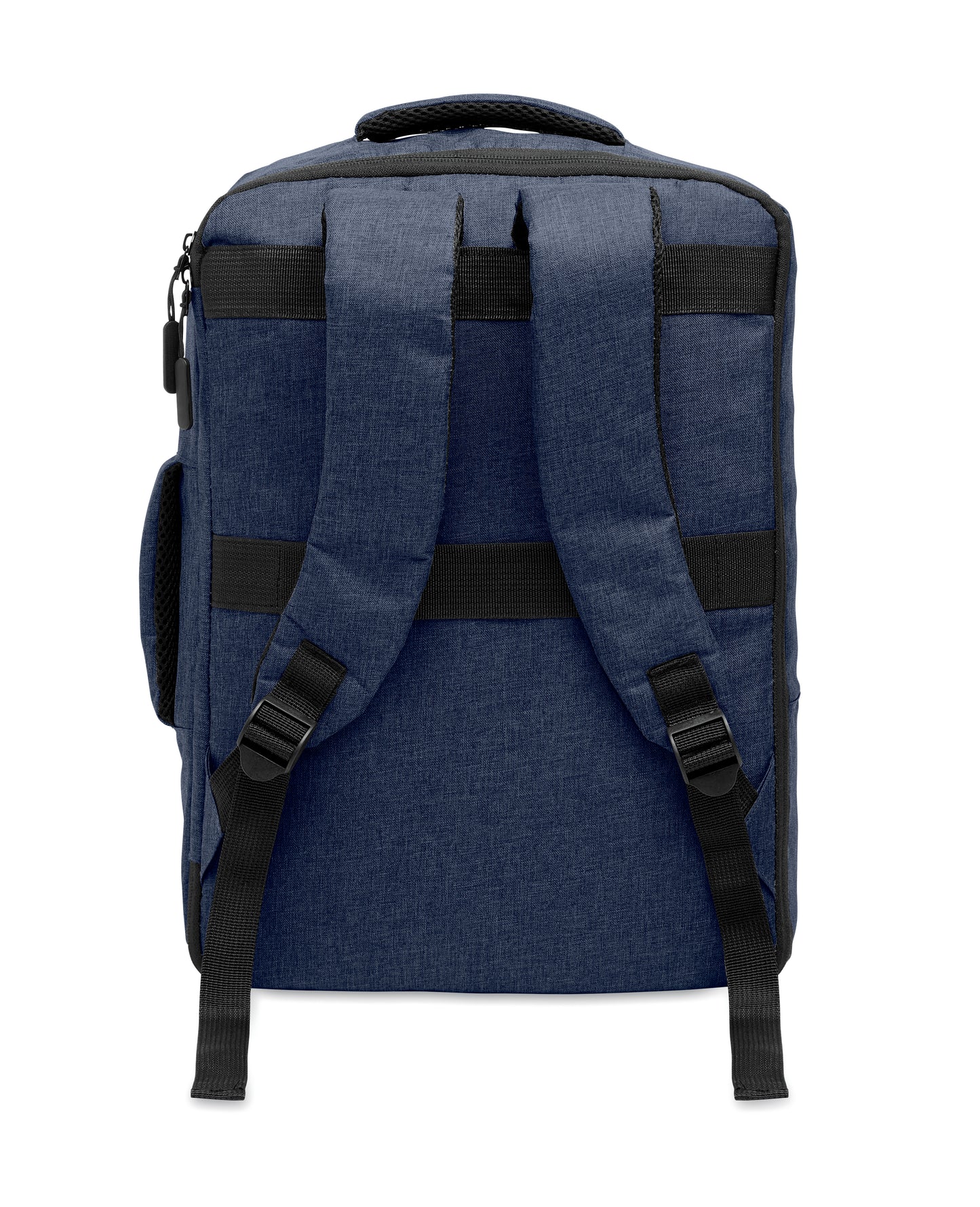 Schlanker 15'''' Laptop-Rucksack aus 300D RPET mit 210D RPET-Futter. Laptopfach 2 Innentaschen