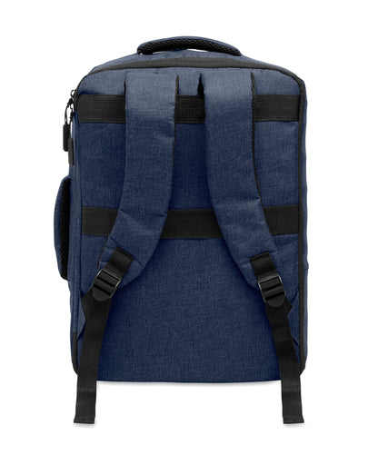 Schlanker 15'''' Laptop-Rucksack aus 300D RPET mit 210D RPET-Futter. Laptopfach 2 Innentaschen