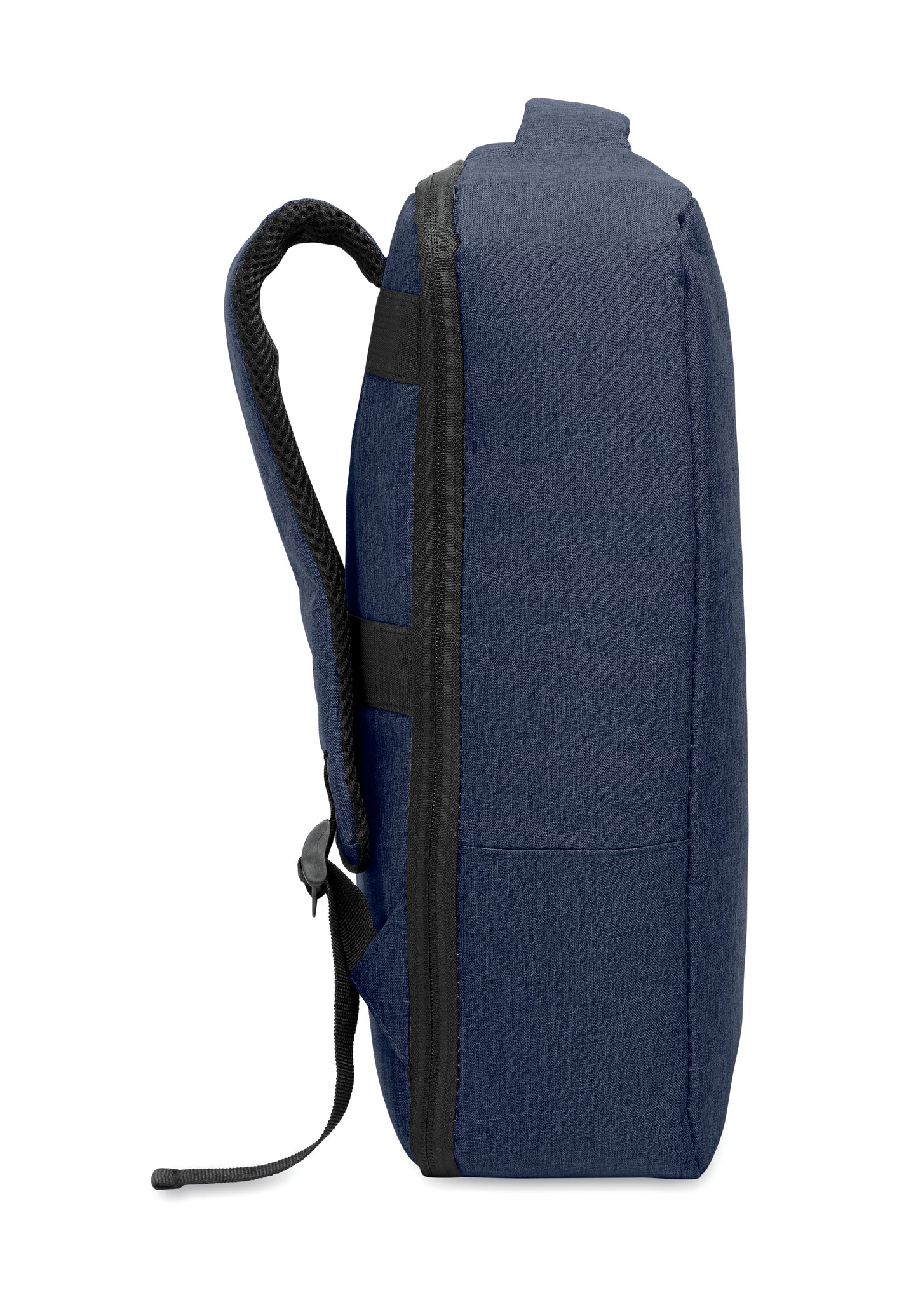 Schlanker 15'''' Laptop-Rucksack aus 300D RPET mit 210D RPET-Futter. Laptopfach 2 Innentaschen