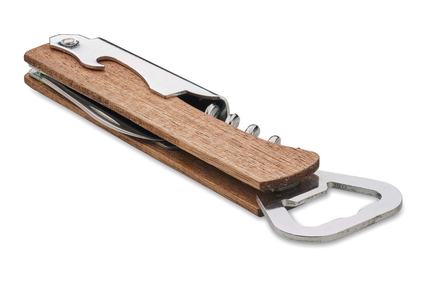 3 in 1 Flaschenöffner inkl. Korkenzieher 2 Kapselheber und Folienschneider. Griffteil aus