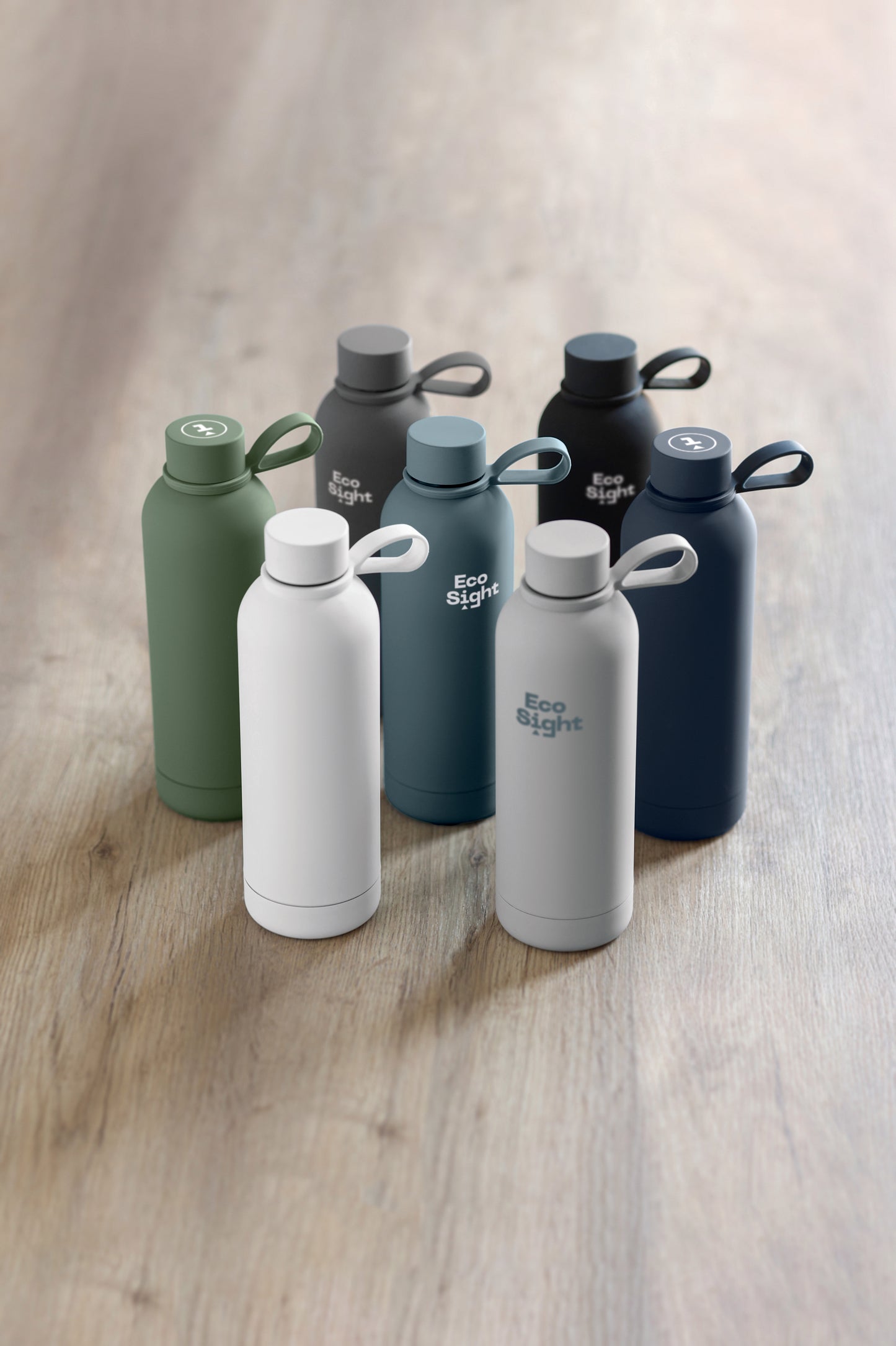 Doppelwandige Vakuum-Isolierflasche aus recyceltem Edelstahl (90% recycelter Edelstahl und 10% Edelstahl) mit