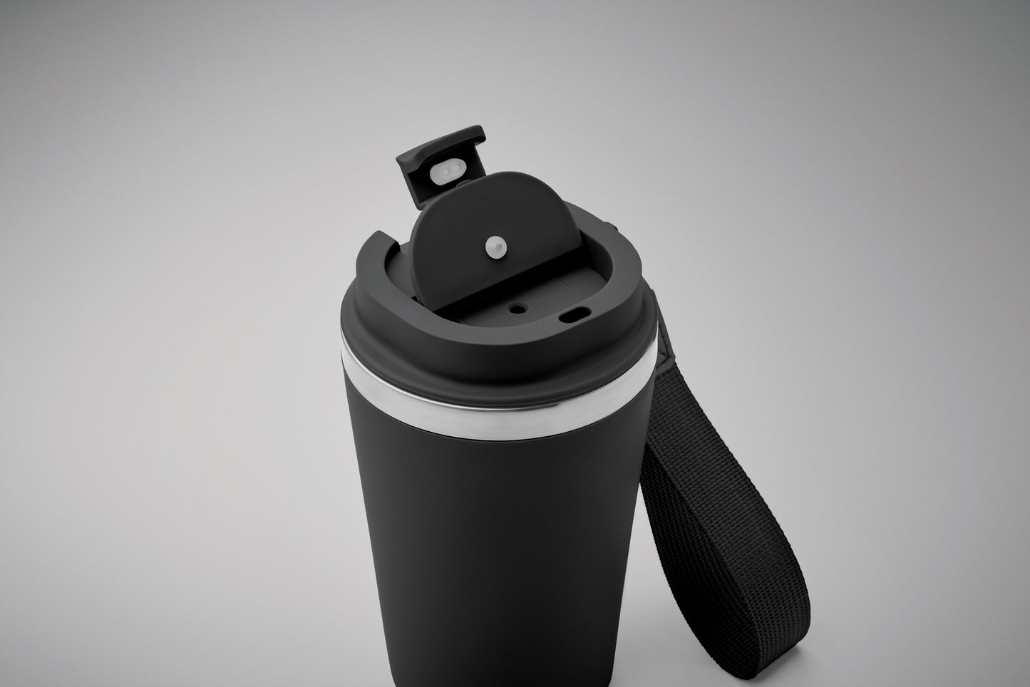 Doppelwandiger Becher aus recyceltem Edelstahl (90 % recycelter Edelstahl und 10 %