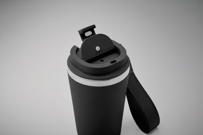 Doppelwandiger Becher aus recyceltem Edelstahl (90 % recycelter Edelstahl und 10 %