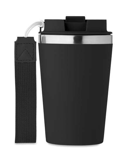 Doppelwandiger Becher aus recyceltem Edelstahl (90 % recycelter Edelstahl und 10 %
