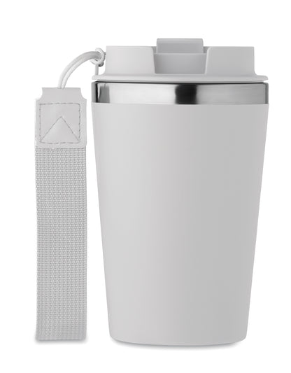 Doppelwandiger Becher aus recyceltem Edelstahl (90 % recycelter Edelstahl und 10 %