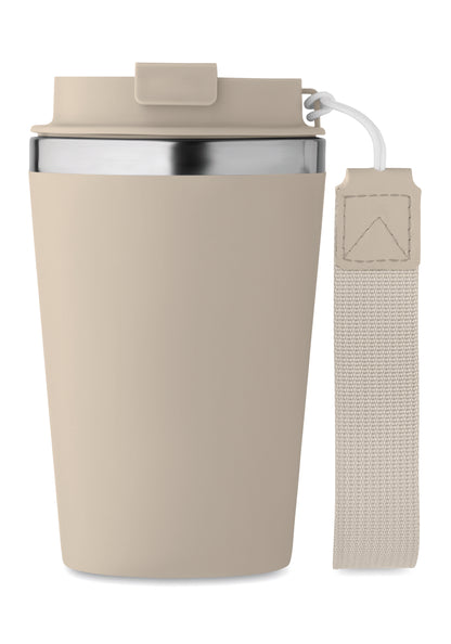 Doppelwandiger Becher aus recyceltem Edelstahl (90 % recycelter Edelstahl und 10 %