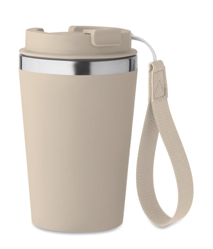 Doppelwandiger Becher aus recyceltem Edelstahl (90 % recycelter Edelstahl und 10 %