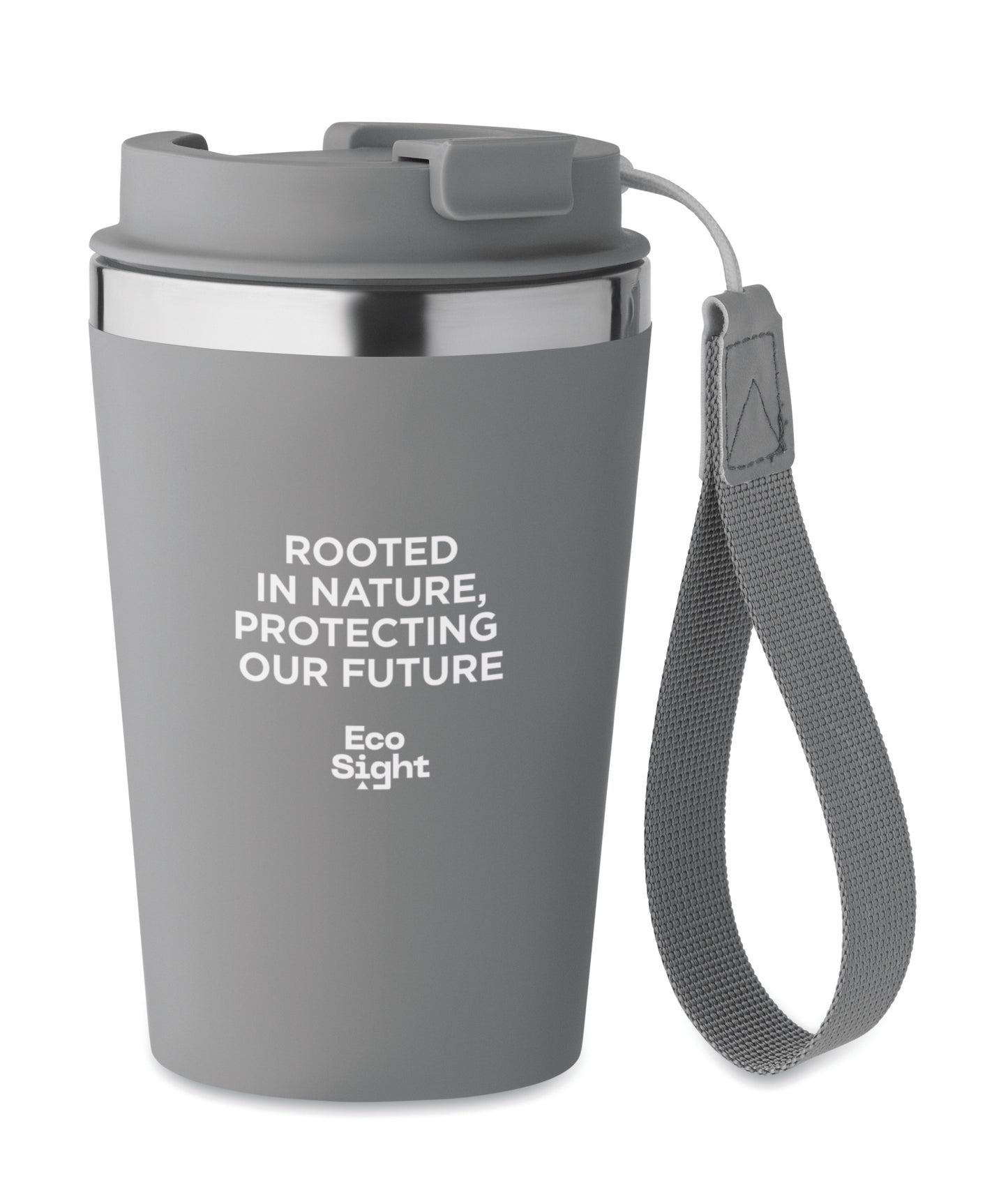 Doppelwandiger Becher aus recyceltem Edelstahl (90 % recycelter Edelstahl und 10 %