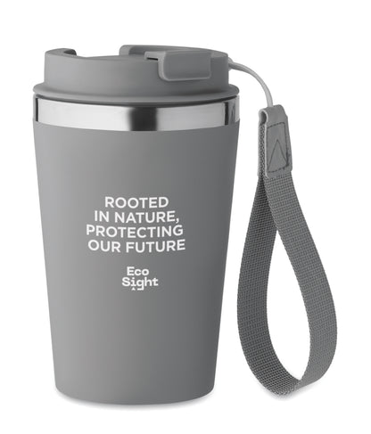 Doppelwandiger Becher aus recyceltem Edelstahl (90 % recycelter Edelstahl und 10 %