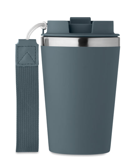 Doppelwandiger Becher aus recyceltem Edelstahl (90 % recycelter Edelstahl und 10 %