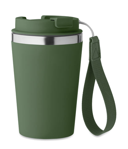 Doppelwandiger Becher aus recyceltem Edelstahl (90 % recycelter Edelstahl und 10 %