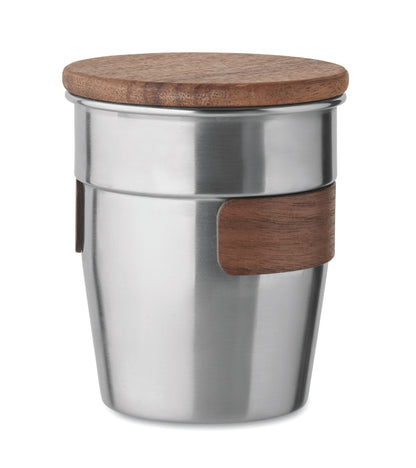 Einwandiger Becher aus recyceltem Edelstahl (90 % recycelter Edelstahl und 10 %