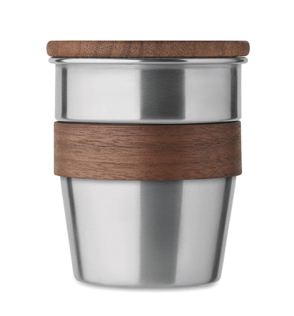 Einwandiger Becher aus recyceltem Edelstahl (90 % recycelter Edelstahl und 10 %