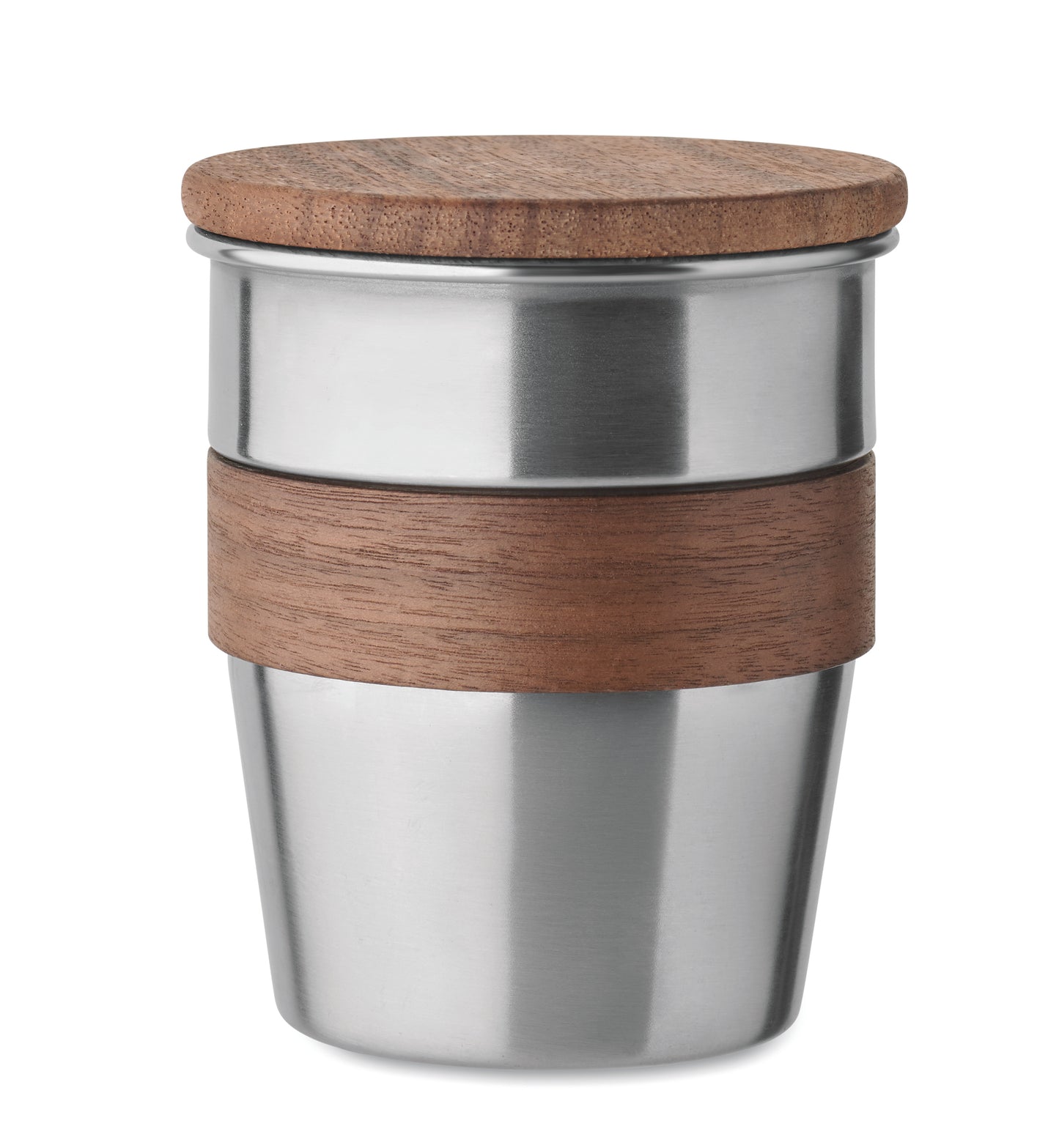 Einwandiger Becher aus recyceltem Edelstahl (90 % recycelter Edelstahl und 10 %