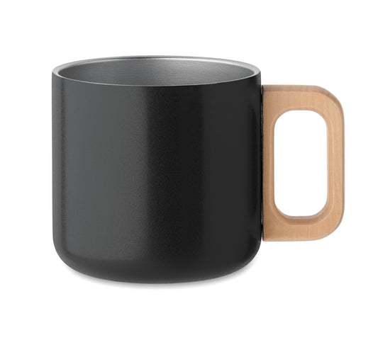 Doppelwandiger Becher aus recyceltem Edelstahl (90 % recycelter Edelstahl und 10 %