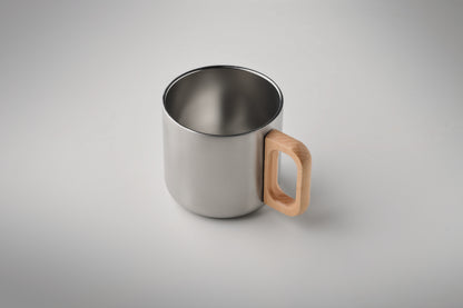Doppelwandiger Becher aus recyceltem Edelstahl (90 % recycelter Edelstahl und 10 %