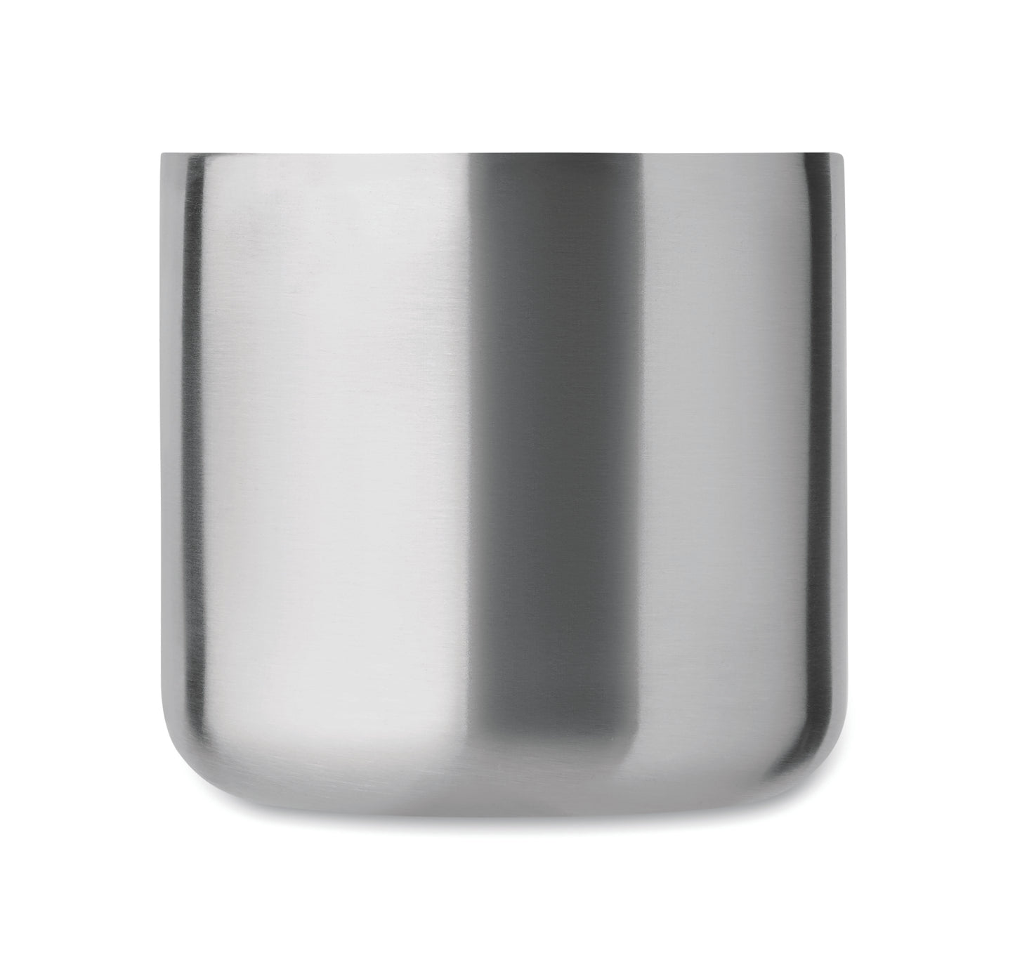 Doppelwandiger Becher aus recyceltem Edelstahl (90 % recycelter Edelstahl und 10 %