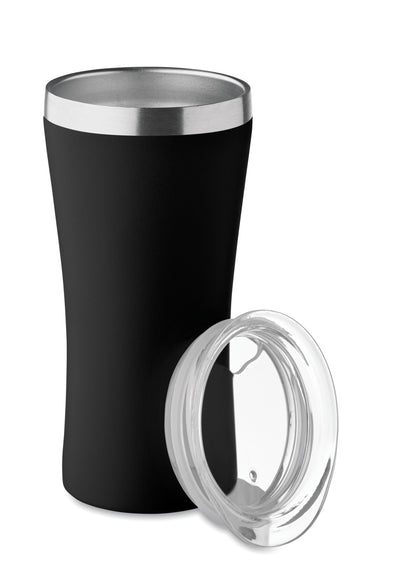 Kleiner doppelwandiger Becher aus recyceltem Edelstahl (90% recycelter Edelstahl und 10% Edelstahl).