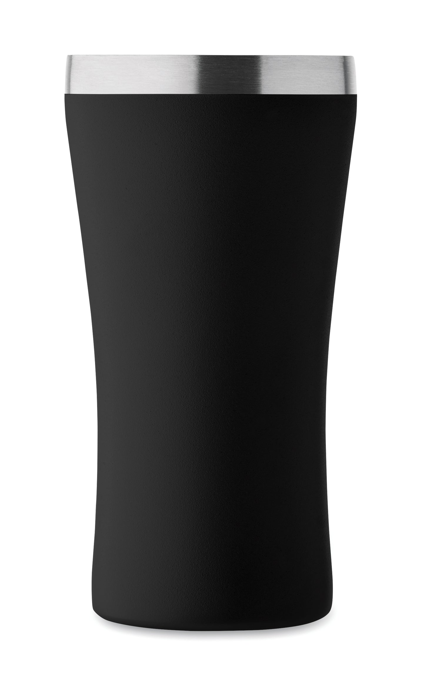 Kleiner doppelwandiger Becher aus recyceltem Edelstahl (90% recycelter Edelstahl und 10% Edelstahl).
