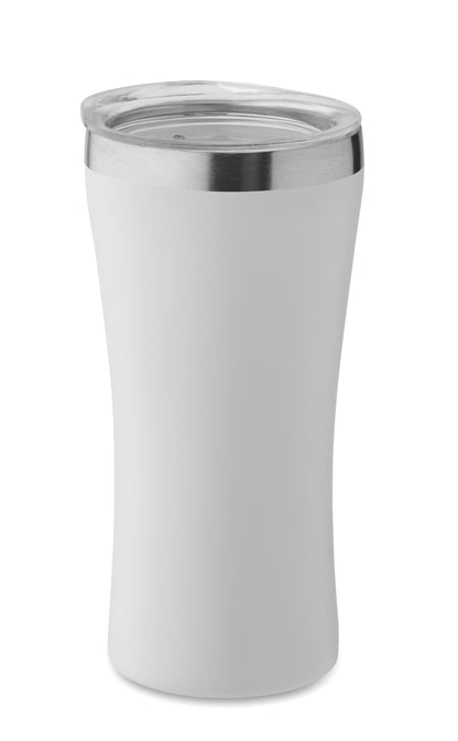 Kleiner doppelwandiger Becher aus recyceltem Edelstahl (90% recycelter Edelstahl und 10% Edelstahl).