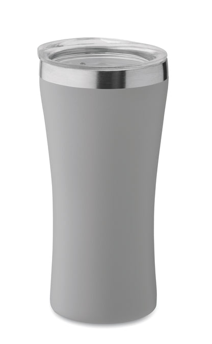 Kleiner doppelwandiger Becher aus recyceltem Edelstahl (90% recycelter Edelstahl und 10% Edelstahl).
