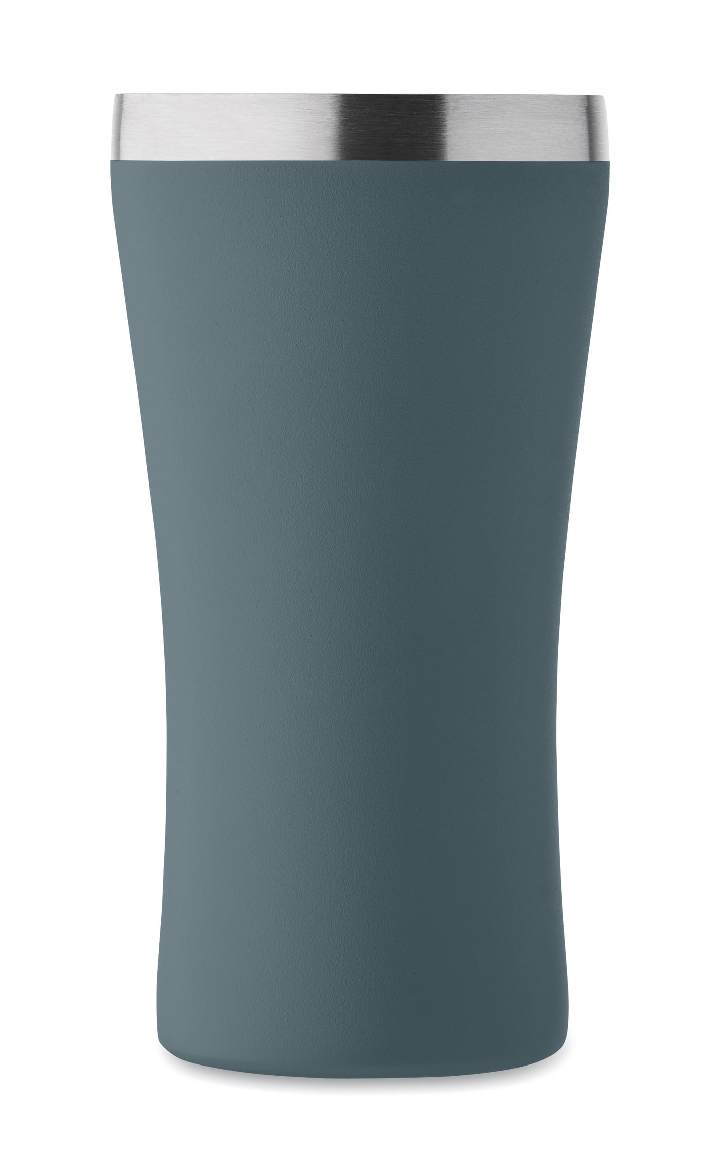 Kleiner doppelwandiger Becher aus recyceltem Edelstahl (90% recycelter Edelstahl und 10% Edelstahl).